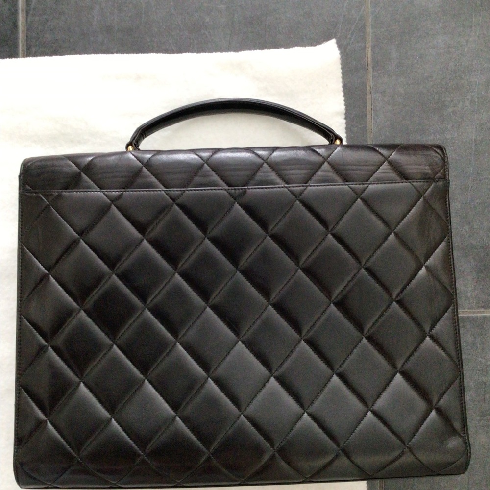 CHANEL Ultra Classic Large Black Quilted Lambskin Briefcase - Picture 3 of 9